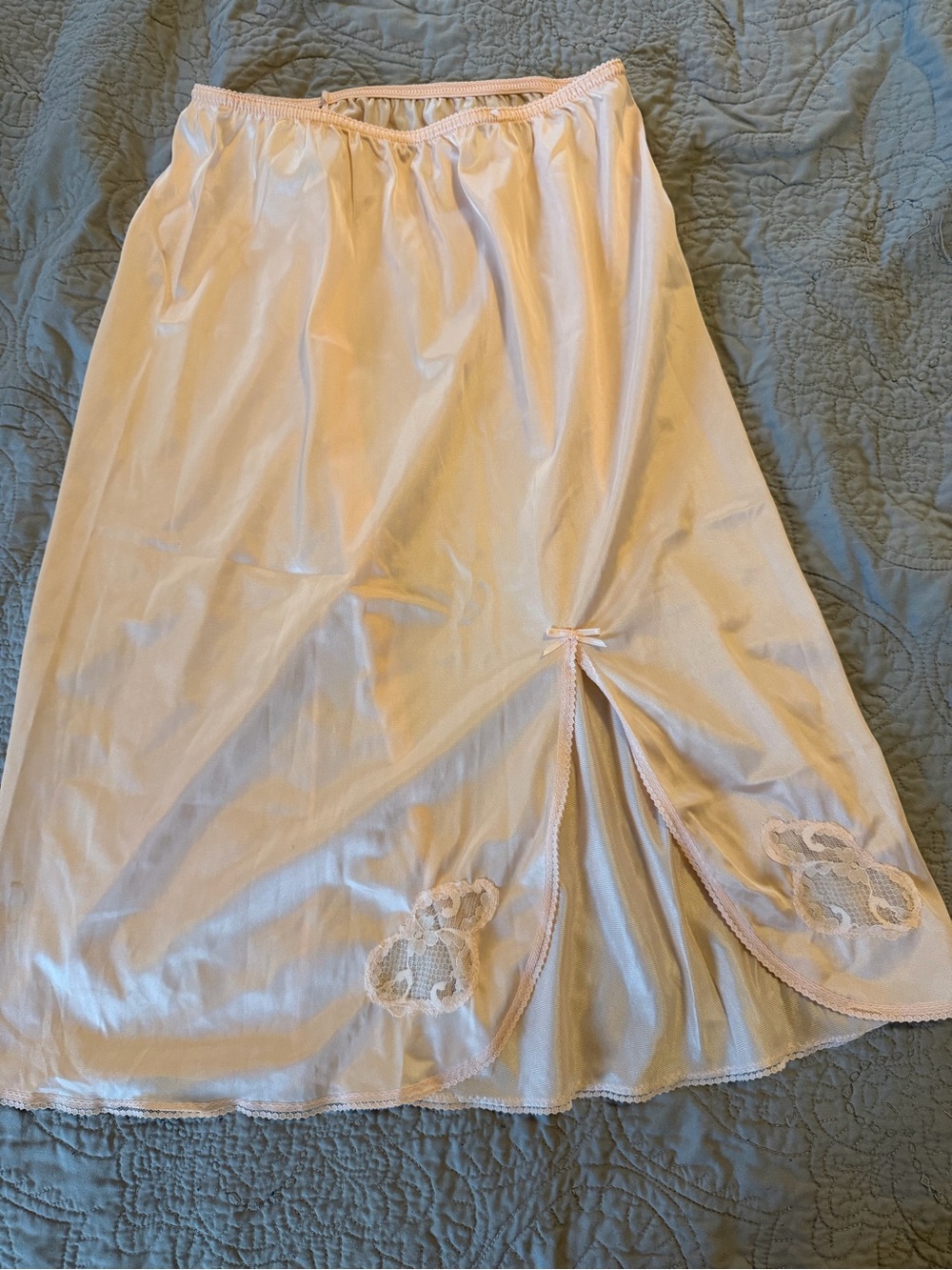 Light Pink Half Slip with Lace Trim